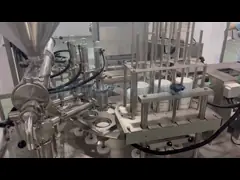PLC Controlled HMI Vacuum Yogurt Cup Filling Sealing Machine Temperature Control Full Automatic High Speed