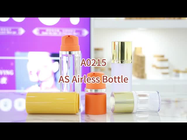 A0215 50ML 120ML 150ML Empty Plastic Stylish Durable AS Vacuum Airless Lotion Bottle Perfect for Indoor and Outdoor Use