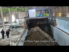 Animal Manure Turner Fermentation Compost Equipment Chain Plate Compost Turner