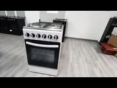4 Burner Gas Oven With Convection Grill And Tempered Glass Rack For Home