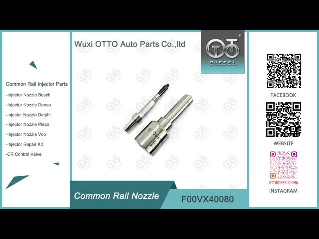 Bosch Piezo Nozzle F00VX40080 for 0445116066 CH2Q-9K546-AB LR069236 video