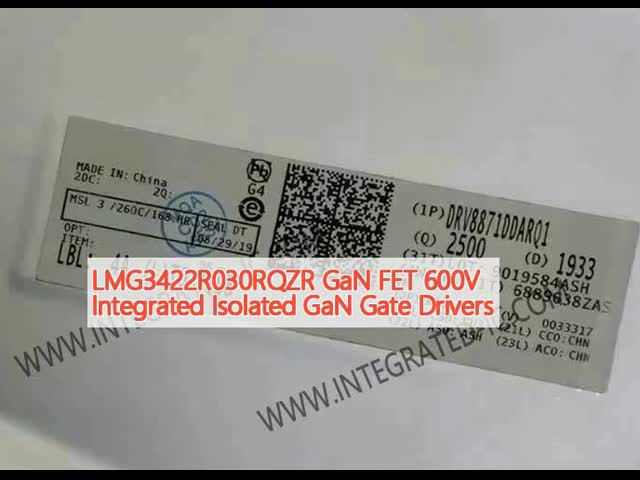 LMG3422R030RQZR GaN FET 600Vは隔離されたGaNのゲートの運転者を統合した