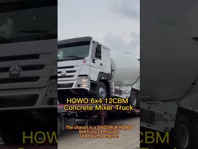 10ホイール 380HP シノトラック ミキサー トラック 6X4 運転タイプ 12CBM 容量