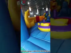 Custom Kitty Cat Doraemon Inflatable Play City Inflatable House Slide Castle Untuk Anak-anak