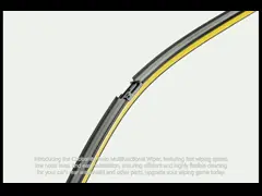 Black Color Auto Multifunctional Wiper Fast Wiping Speed And Low Noise Level