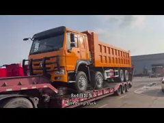 SINOTRUCK Howo Dump Truck 8X4 ở Cameroon 375 Chiếc xe tải có hệ thống đa phương tiện