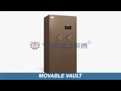 Alarme duplo de aço sólido móvel porta de caixa de segurança H1800mm para segurança