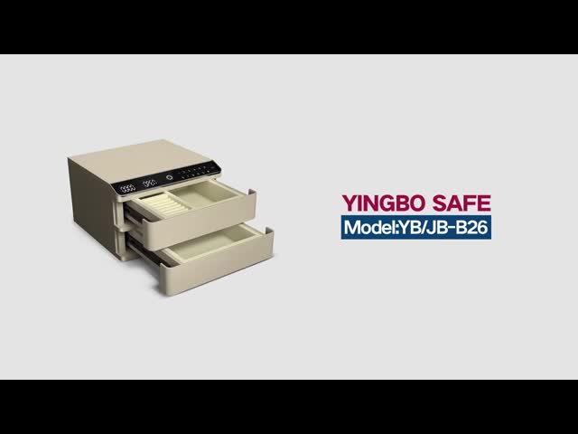 Double Layers Auto Open Safe For Documents And Jewelry With Solid Steel