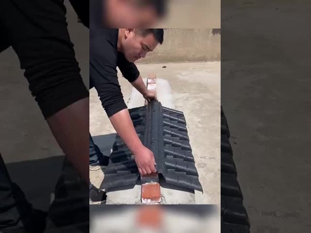 Chinese Traditional Roof Plastic Light PVC Tiles for Garden Wall Fence