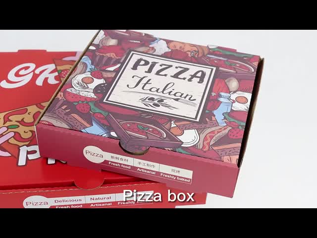 Custom Pizza Packing Box With Custom Logo Printed Corrugated Boxes