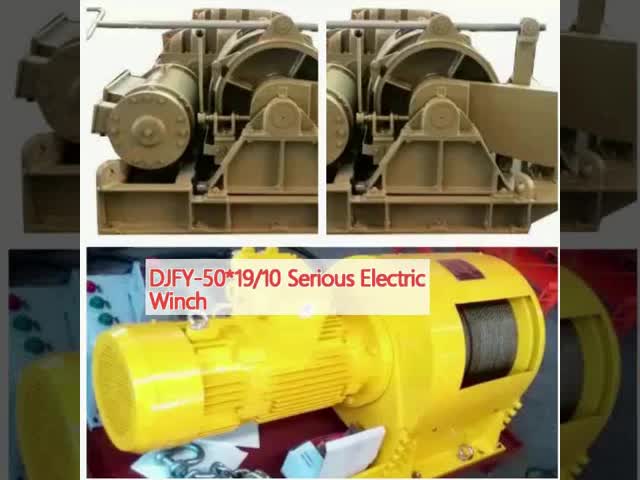 Remote Control Siemens Electric Motor Winch Model DJFY-50*19/10 Series 0.5t-65t