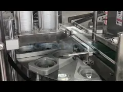 Double Heads Rotary Cup Filling Sealing Machine Plastic Tube Ketchup Sauce Cup Filling Sealing