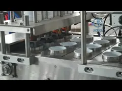 3KW PLC Control Plastic Cup Filling Sealing Equipment For Lightweight Design