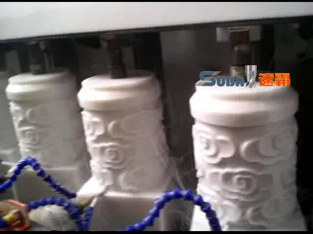 Machine CNC à sculpture en pierre tridimensionnelle Colonne romaine vidéo