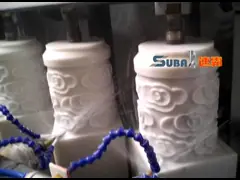 Machine CNC à sculpture en pierre tridimensionnelle Colonne romaine video