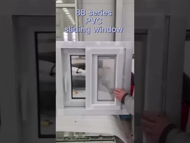 防水 洗浄 UPVC スライディング ウィンドウとドア 隠されたハードウェア