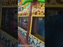 Pabrik Custom Indoor dan Outdoor Bouncing Castle Dengan Tema Hewan Hutan