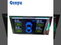 VA Segmented LCD Display Black Screen Module COB+PIN For Car Tire Pressure