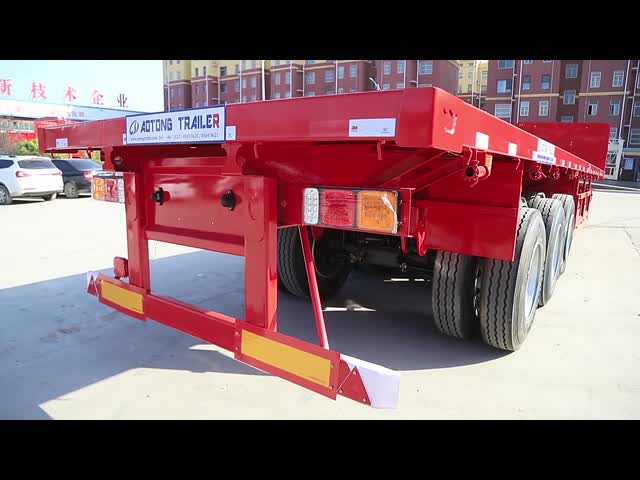40ft Container Platform Flatbed Semi-Trailer с передней стеной в конструкции тяжелого груза