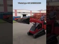 350kg Mini Tracked Skid Steer Loader LY850 Kubota engine with Mulcher