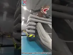 New Design Inflatable Bounce Castle With Slide Commercial Dinosaur Theme