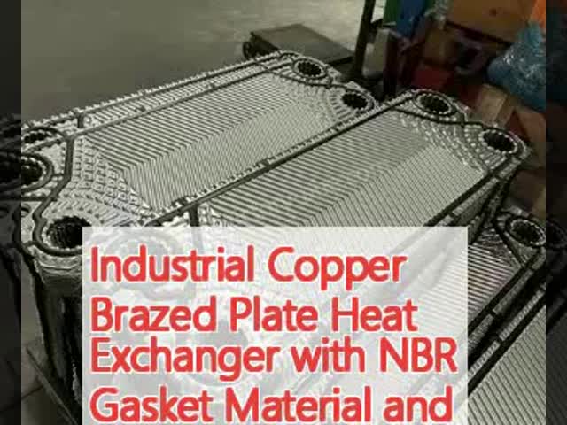 NBRガスケット材料と10~1000m2の熱移転面積の工業銅製ブレズプレート熱交換機