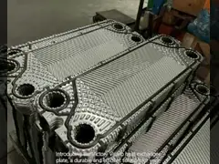 Индустриальный медно-сварный теплообменник с материалом уплотнения NBR и площадью теплопередачи 10-1000 м2