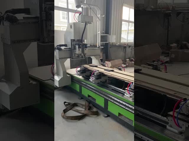 Lock Groove Hinge Moulding Wood Door Carving Machine