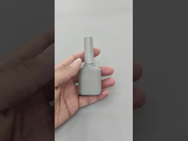15ml ネイルロッシュ ボトル 空のガラス ネイルジェル ボトル キャップとブラシ