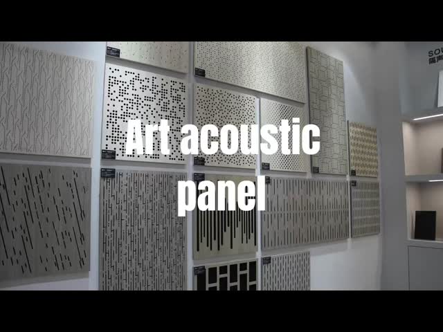 Painéis de absorção de som acústico artístico de 12 mm e 15 mm, redução de ruído, resistentes ao fogo