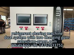 AC Gas Charging Machine Refrigerant Oil Charging Filling Machine CM8600 video
