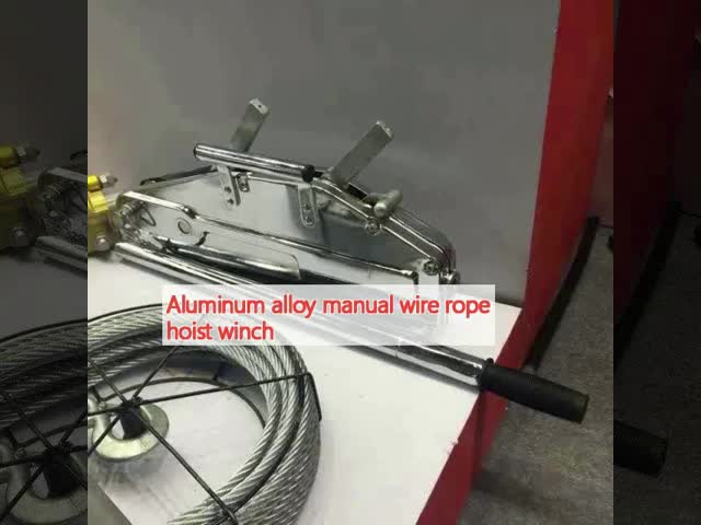 800kg 1600kg Wire Rope Winch Tirfor Hand Wrenching Tackle Block Tirfor Griphoist
