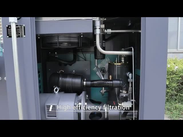3相 220/60 または 440/60 V//Hz 電源 11kw 14L 3相 スクリューエアコンプレッサー 空気冷却 直駆動携帯