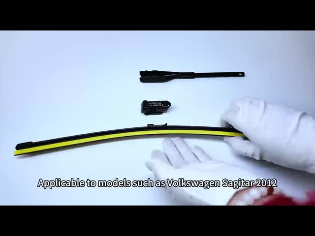 Heavy Duty Rust Windshield Wipers Corrosion Resistance Carbon Steel Boneless Wipers