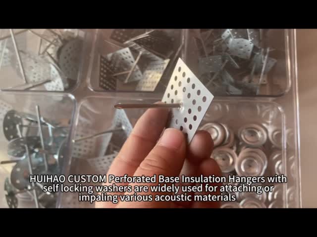75mm Insulation Hangers With Perforated Base Fixing Insulation Material To Wall & Ceiling
