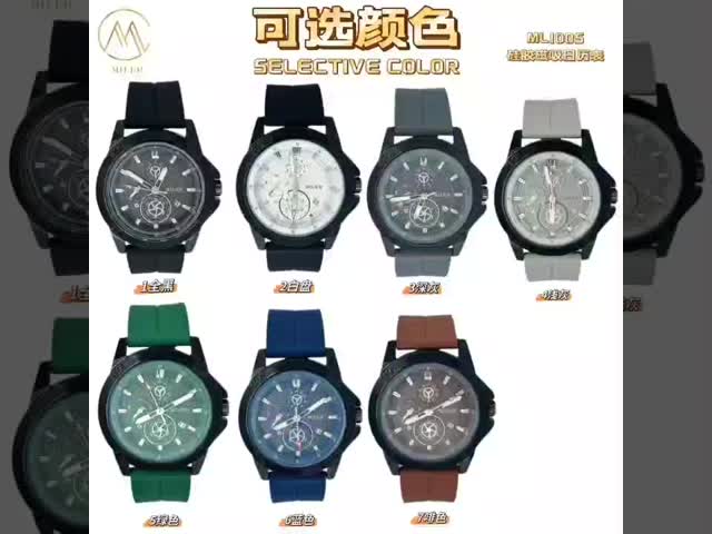 Men Fashion Watch Stainless Steel Strap Watch with Band Color Like The Picture