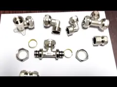 OEM PEX AL PEX Multilayer Gas Pipe Fittings Yellow Equal Brass Compression Elbow All Size Weld Connection Head Model