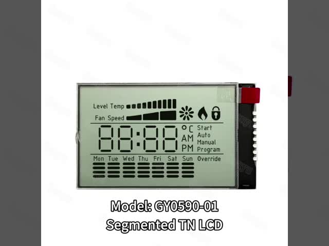 パーソナライズされたサイズ COG PIN セグメント TN LCD ディスプレイ 反射性 背景照明なし