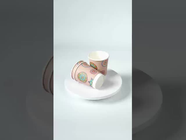 カスタマイズされた8オンスホットカップ 漏れ防止食品グレード 水性コーティング リサイクル可能なコーヒー紙カップ