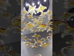 ODM Lamp van de de Kroonluchter Anti de Glans Aangepaste Tegenhanger van het Esdoornblad