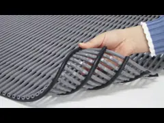 دورات المياه طبقتين أزرق غير زلة حصيرة مضادة للتعب 90 سم × 120 سم