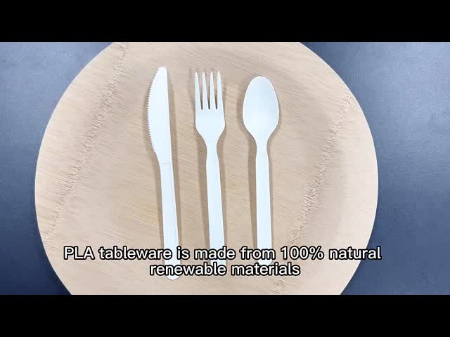 CPLA エコフレンドリー 7インチナイフ 食器セット 使い捨ての生物分解性ナイフ