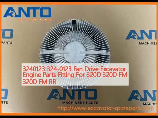 3240123 324-0123 Partes del motor de excavadora con propulsión por ventilador adaptadas para 320D 320D FM 320D FM RR El video