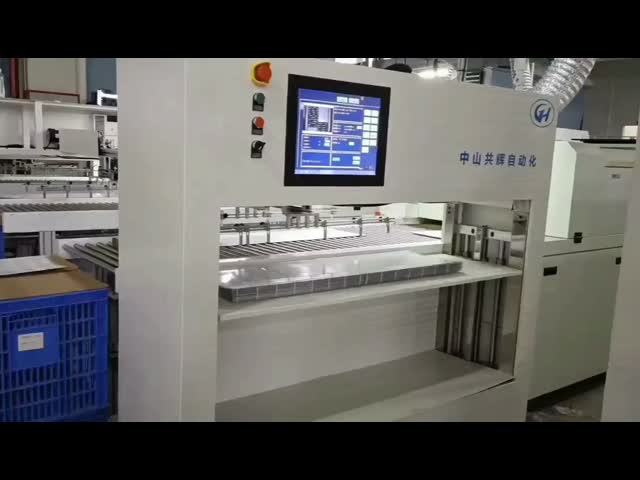 Máquina apiladora/desapiladora/descargadora de PCB Smt con ancho ajustable para línea de producción de LED El video