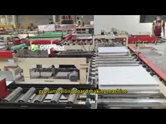 Le plafond de gypse de film de PVC d'idées de petite entreprise couvre de tuiles la machine de stratification