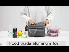 Aluminum Foil Custom Insulated Lunch Bags Leak Proof Square Lunch Bag