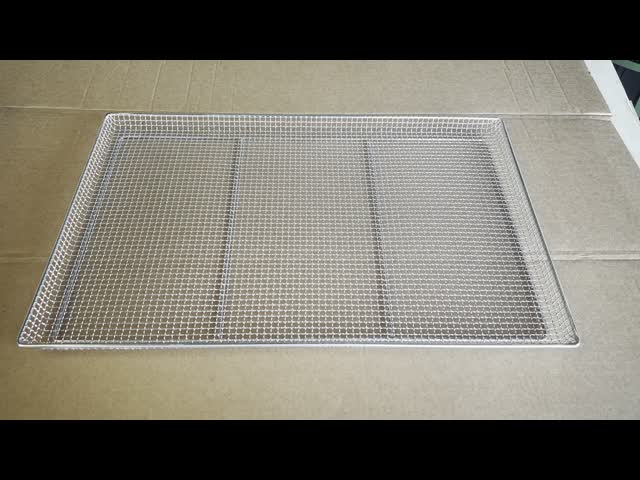 800x600mm Stainless Steel Wire Mesh Tray for Food Drying Baking Cooling