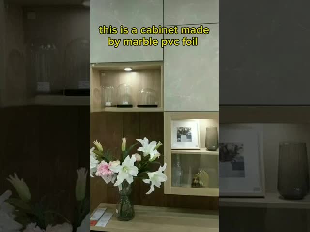 0.10mm-0.5mm Mobiliário Marmoreiro Filme PVC Para Parede Porta Tecto Serviço OEM