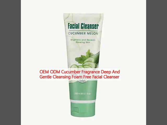 OEM ODM Cucumber Fragrance Deep And Gentle Cleansing Foam Free Facial Cleanser