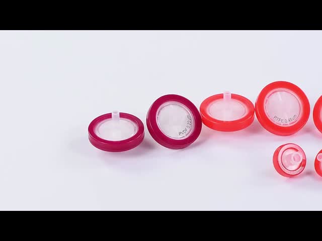 高品質 0.22μm 13mm 黄色 使い捨て用注射器 フィルター PES